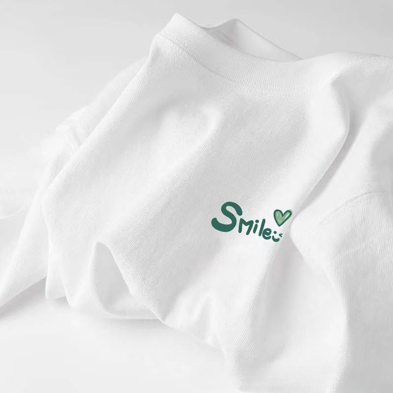白Tシャツ メッセージワンポイント半袖シャツ