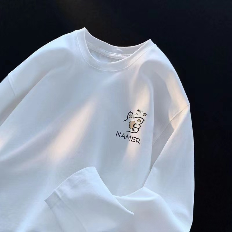 白Tシャツ メッセージワンポイント半袖シャツ