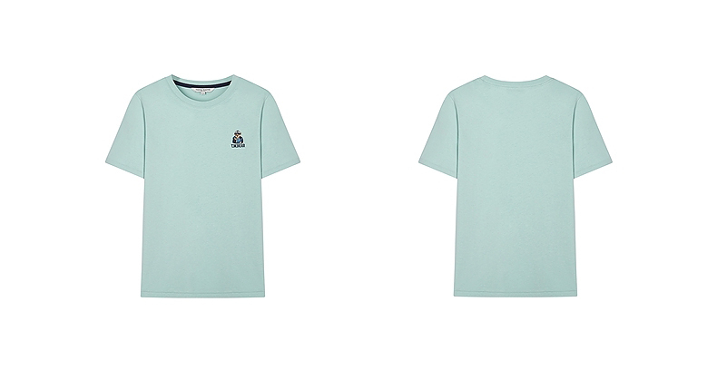 白Tシャツ レディース 胸元ワンポイント