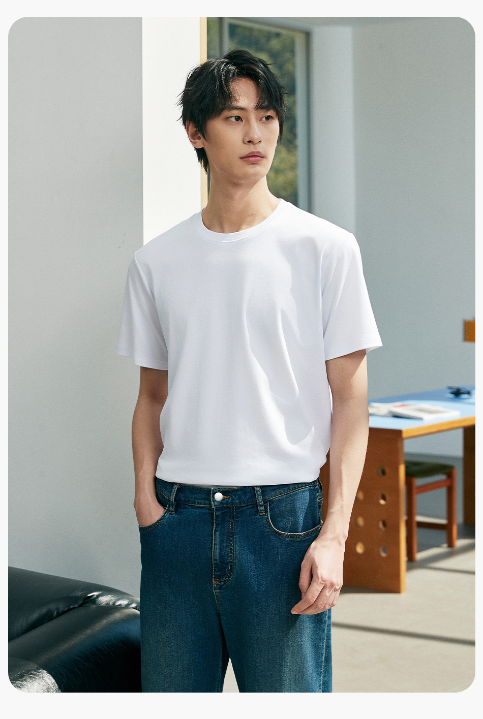 白Tシャツ 極上シルエット 上質素材Tシャツ