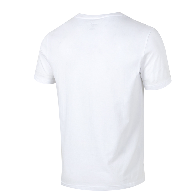 白Tシャツ グラデーションロゴ入り半袖シャツ