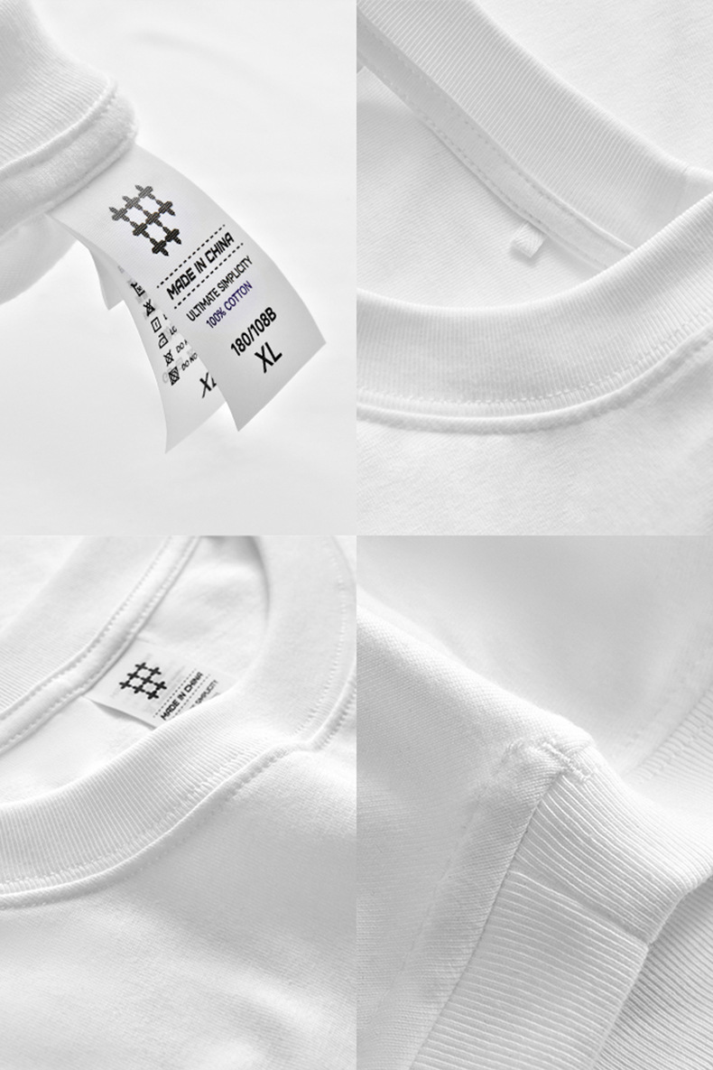 白Tシャツ メンズ 復古街頭風プリント半袖カットソー 春夏新作 ゆったりサイズ 全2色