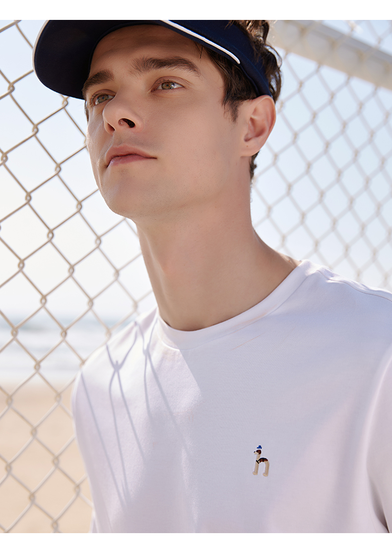 白Tシャツ シンプル上質クルーネック半袖