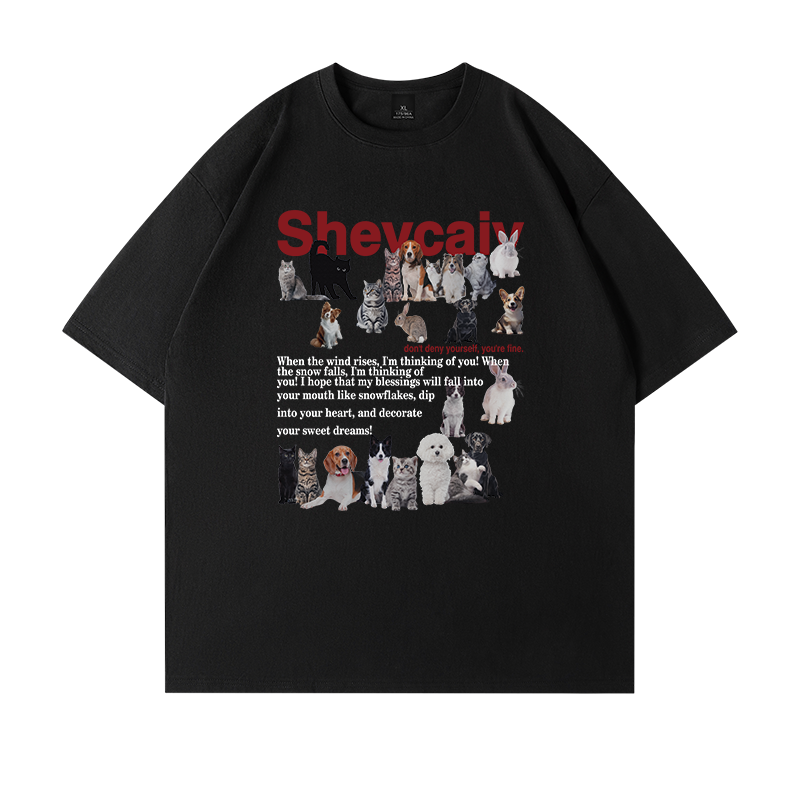 白Tシャツ メンズ アート写真プリント シルエット半袖