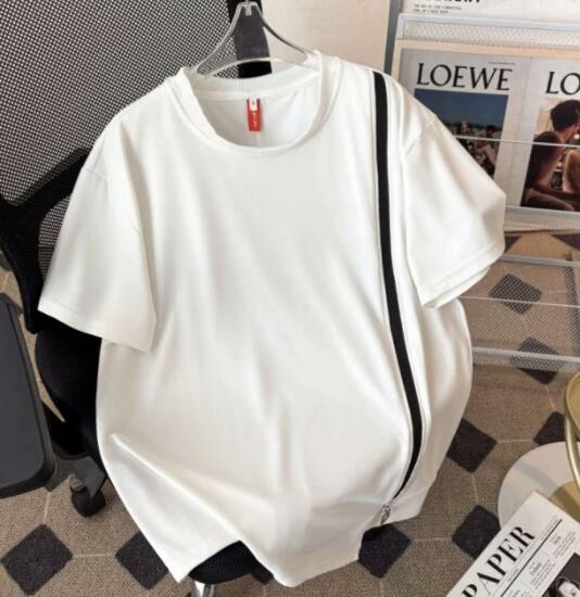 白Tシャツ 白無地半袖シャツ丸首シンプルメンズトップス