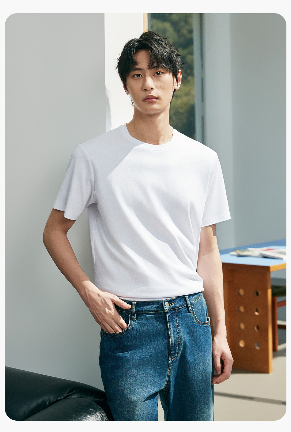白Tシャツ 極上シルエット 上質素材Tシャツ