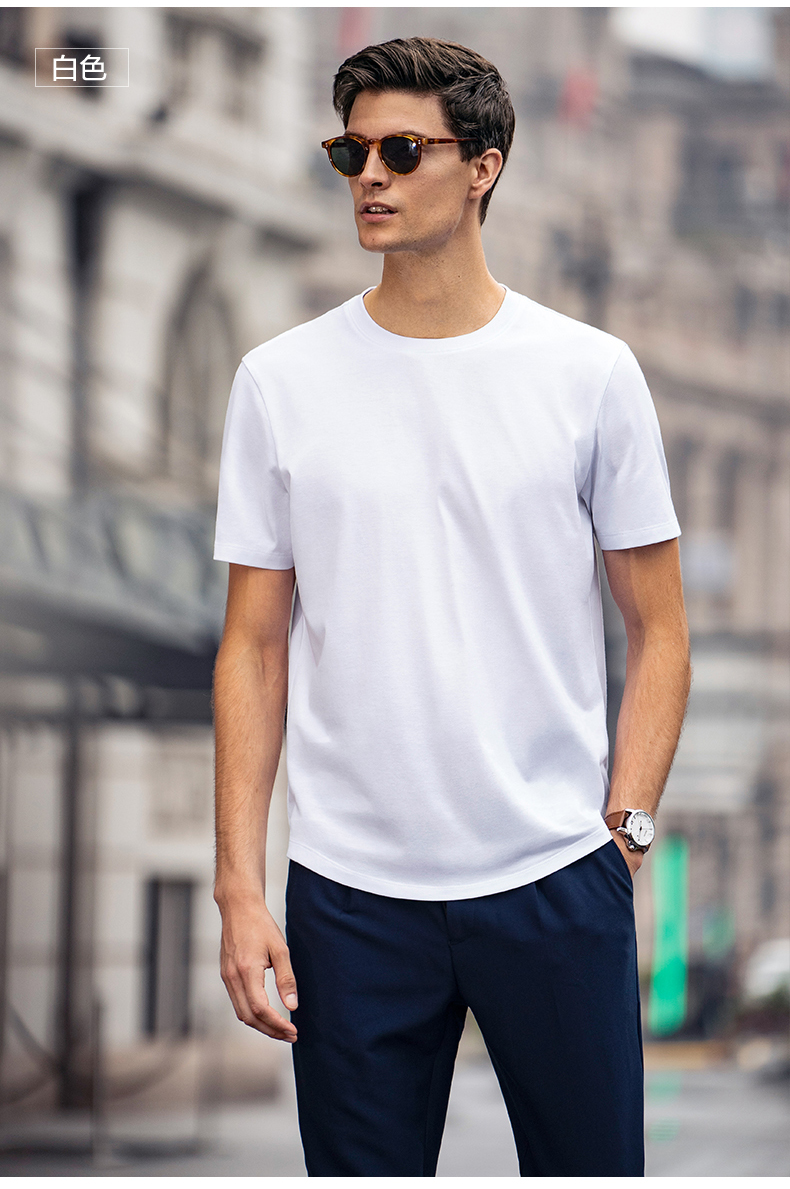 白Tシャツ 極上シルエット 洗練半袖