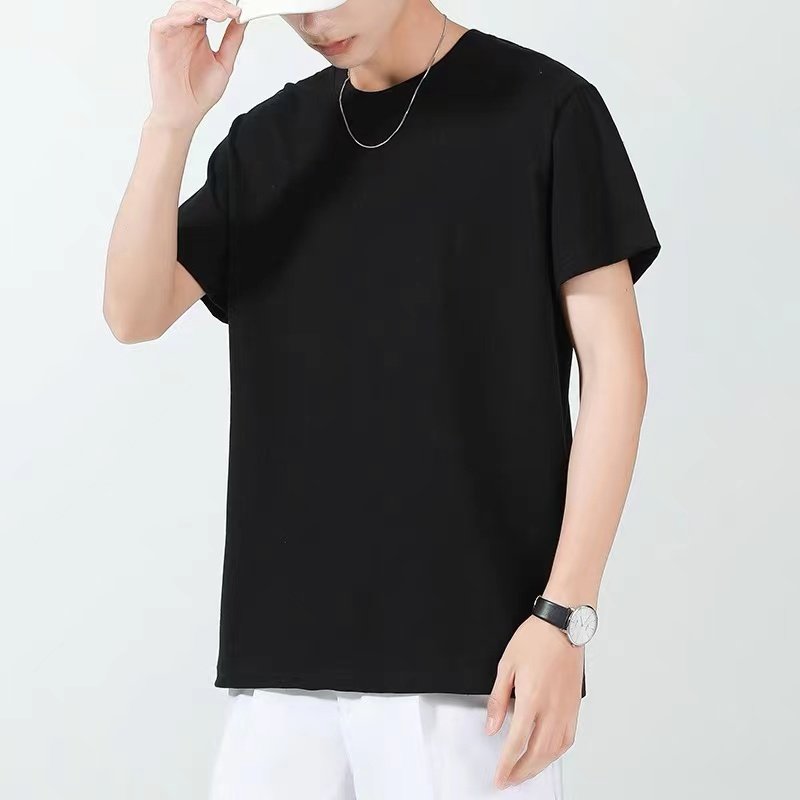 白Tシャツ ベーシッククルーネック半袖カットソー