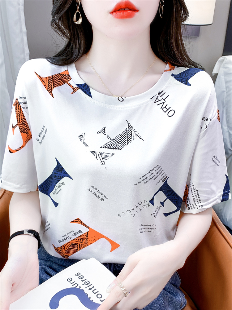 白Tシャツ 海の仲間たち プリント半袖Tシャツ