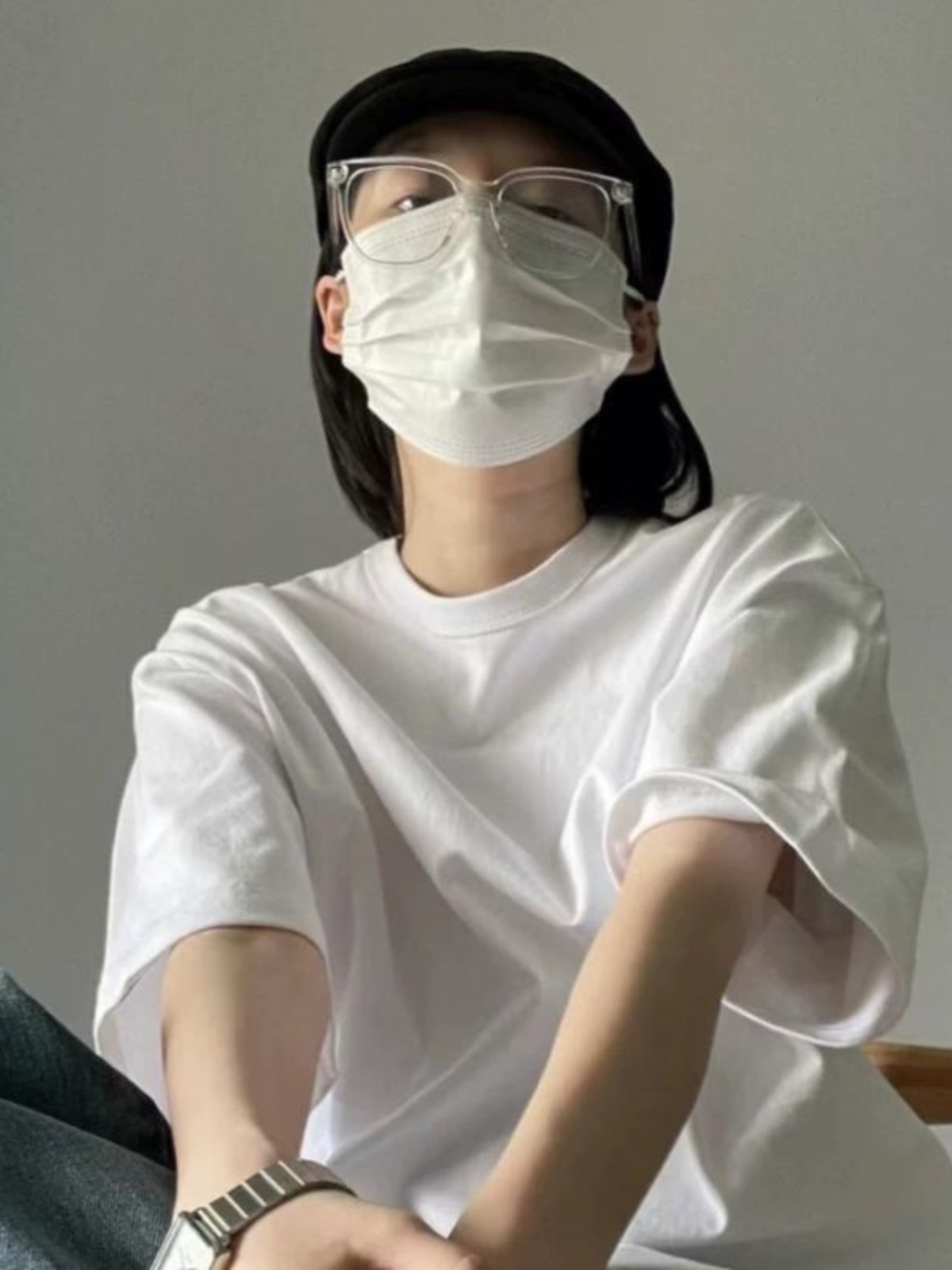 白Tシャツ ゆったりシルエット 上質コットン半袖