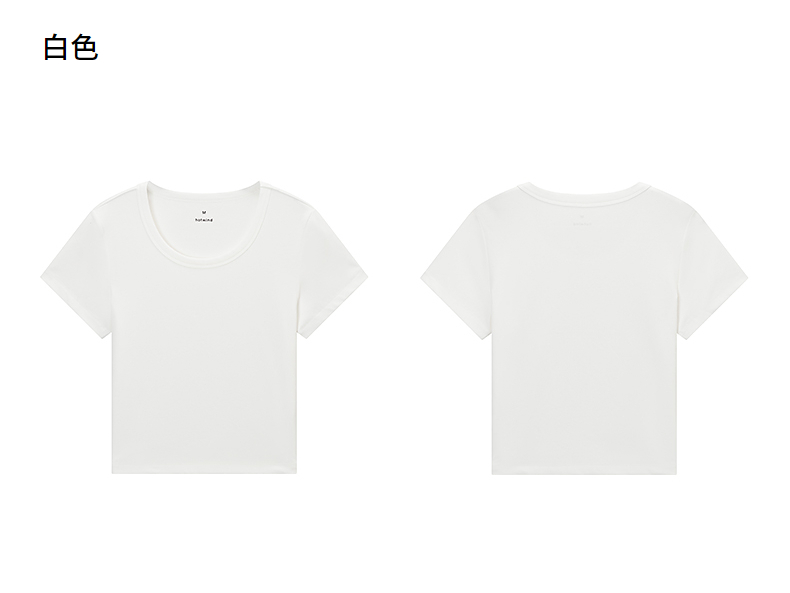 白Tシャツ なめらか素肌 ベーシック半袖シャツ