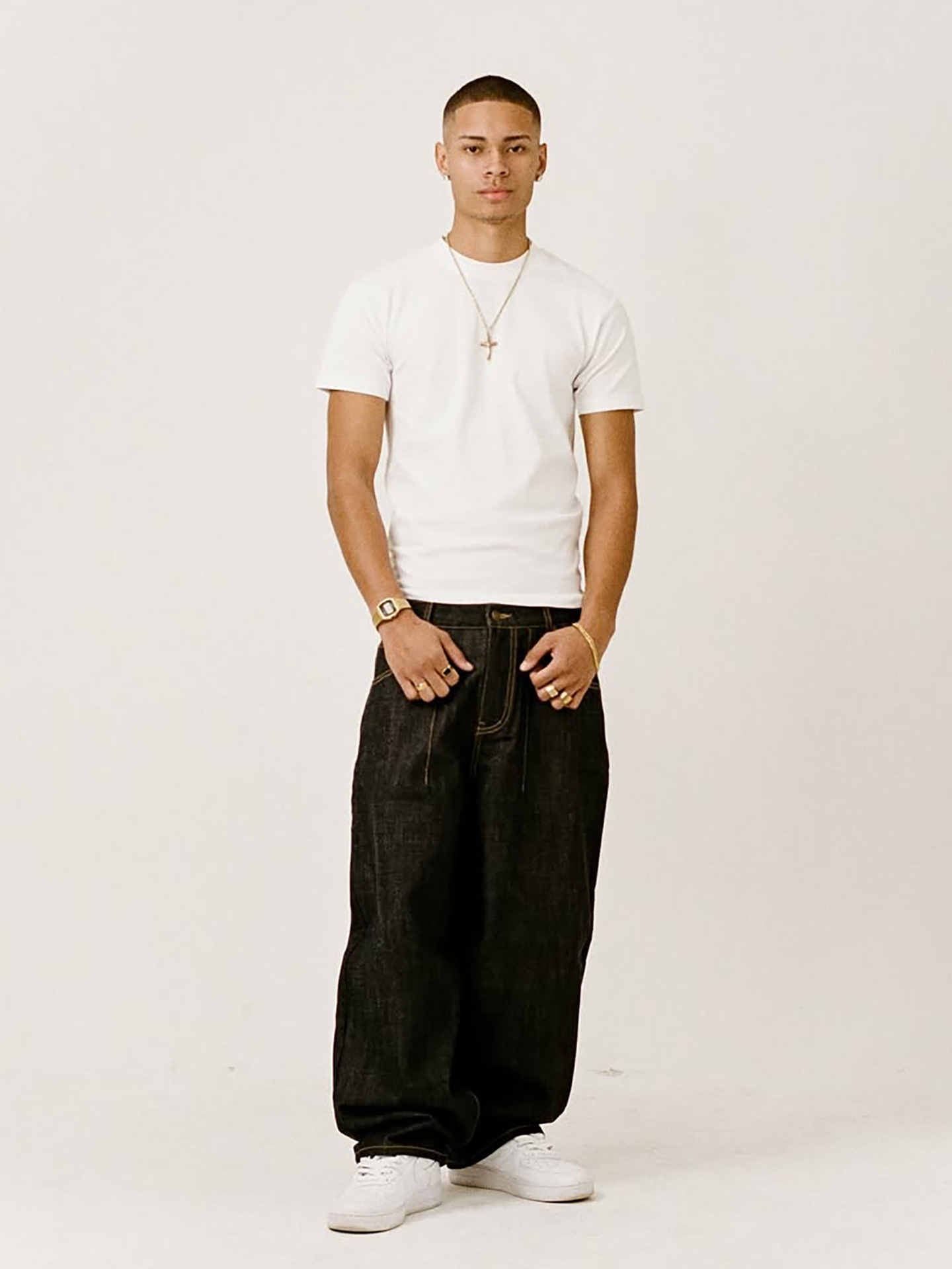 白Tシャツメンズ 厚手コットン クルーネック 半袖Tシャツ