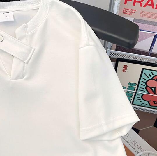 白Tシャツ メンズ 白 半袖 デザイン ティーシャツ トップス