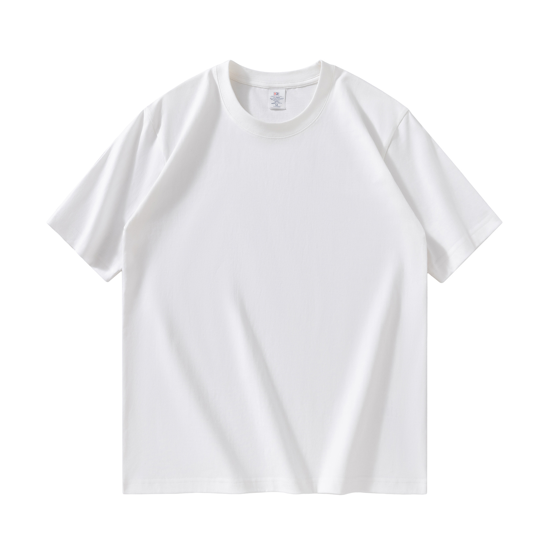 白Tシャツ 極上綿使用 なめらか丸首半袖