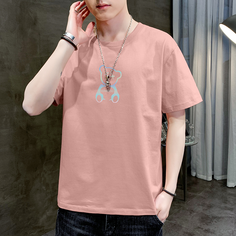 白Tシャツ メンズ 夢見るくまさん 半袖カットソー