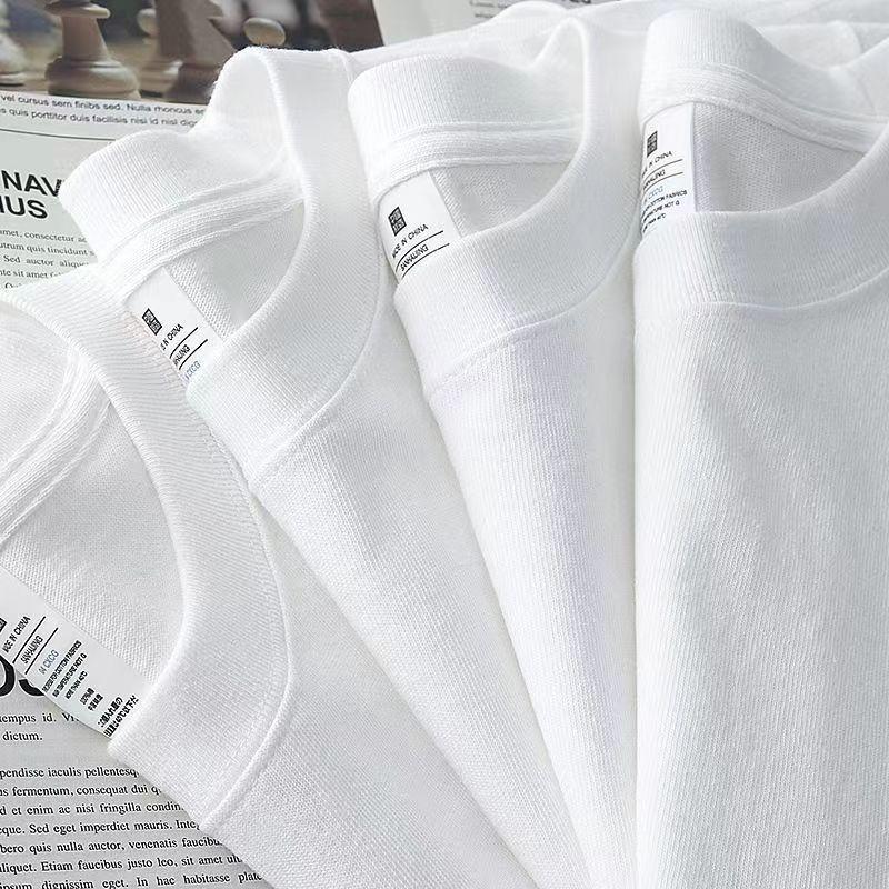 白Tシャツ 上質素材の定番シンプル丸首