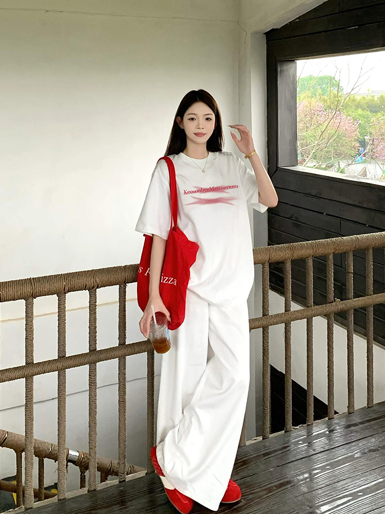 白Tシャツ レディース ゆったりシルエット 半袖シャツ