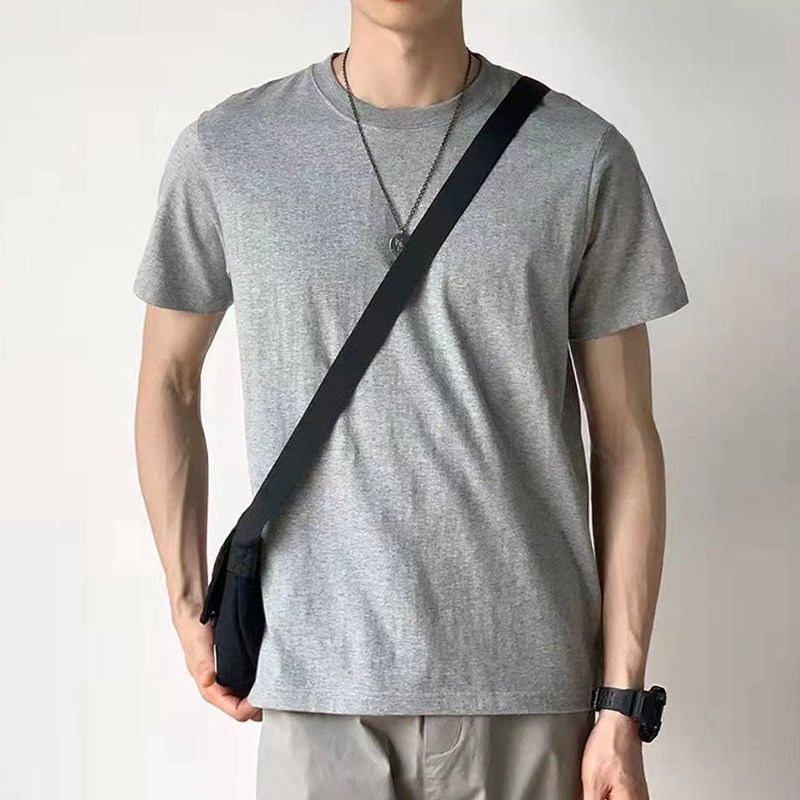 白Tシャツ ベーシッククルーネック半袖カットソー