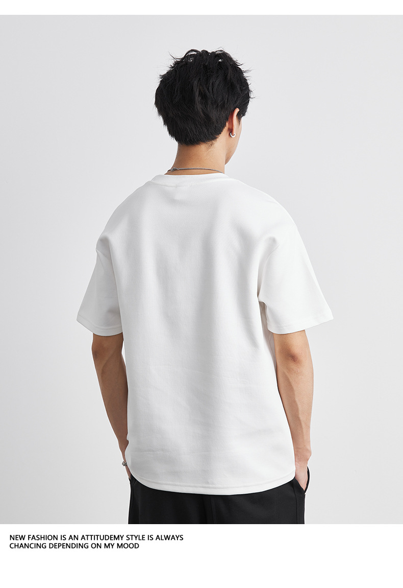 白Tシャツ 立体縫製ラグラン半袖カットソー