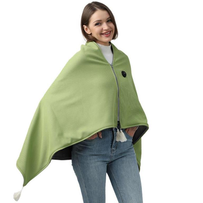 電気毛布 着用式 温度調整 洗える電気ブランケット