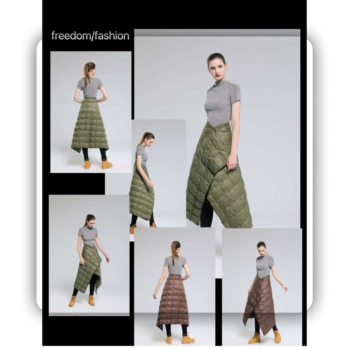 多機能キルティングブランケットスカート