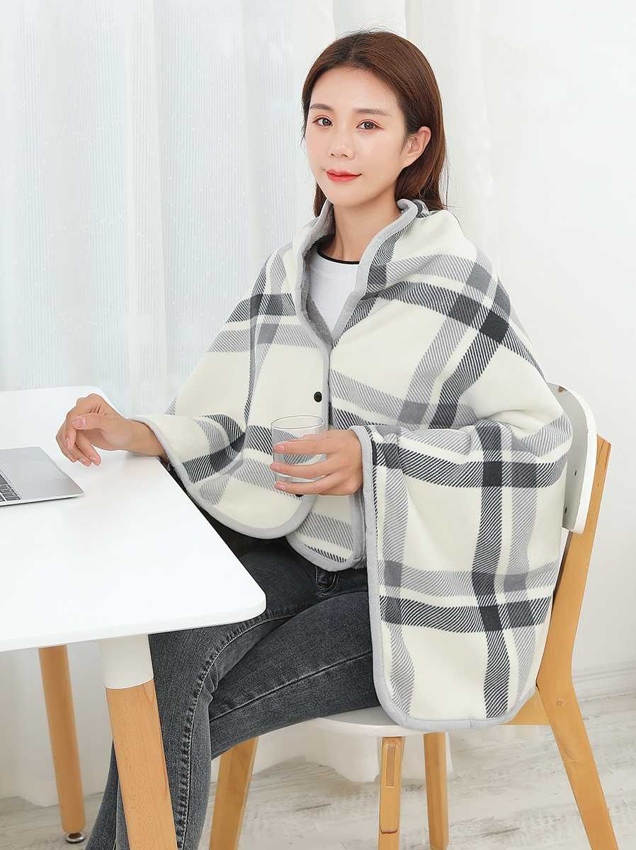 ブランケット 格子模様のぬくもりブランケット