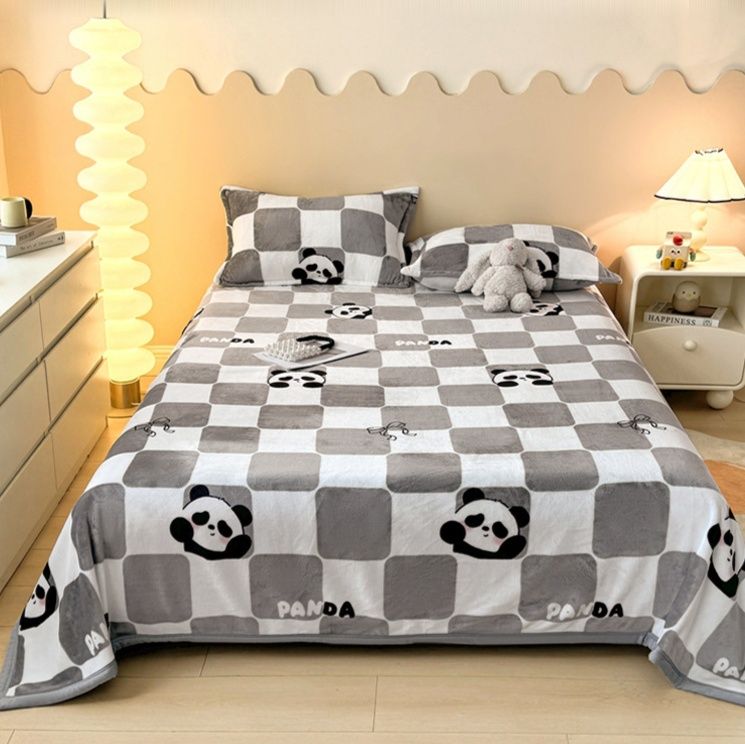 ブランケット ほっこりかわいい動物と果物柄のなめらかブランケット