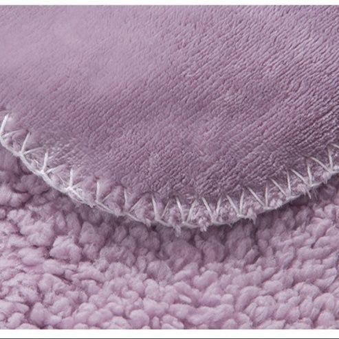 ブランケット かわいいボンボン付きポケット付き肩掛けブランケット