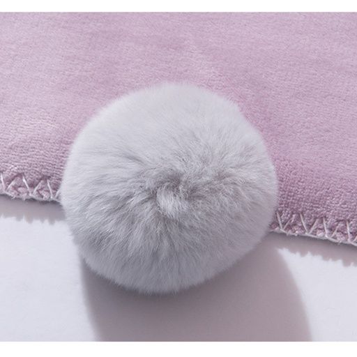 ブランケット かわいいボンボン付きポケット付き肩掛けブランケット