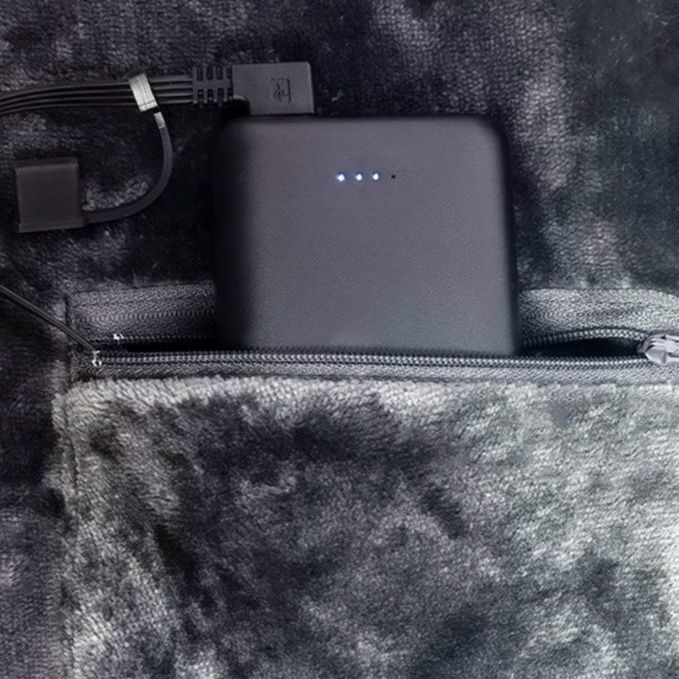 ブランケット 電熱機能付き多機能ショール型着る毛布