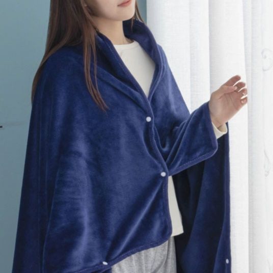 ブランケット ボタン付き多機能ブランケット着る毛布