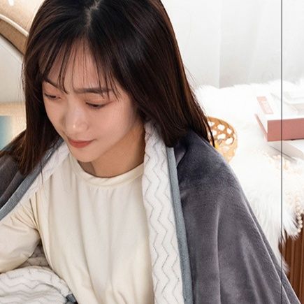 ブランケット ボタン付き多機能ブランケット着る毛布