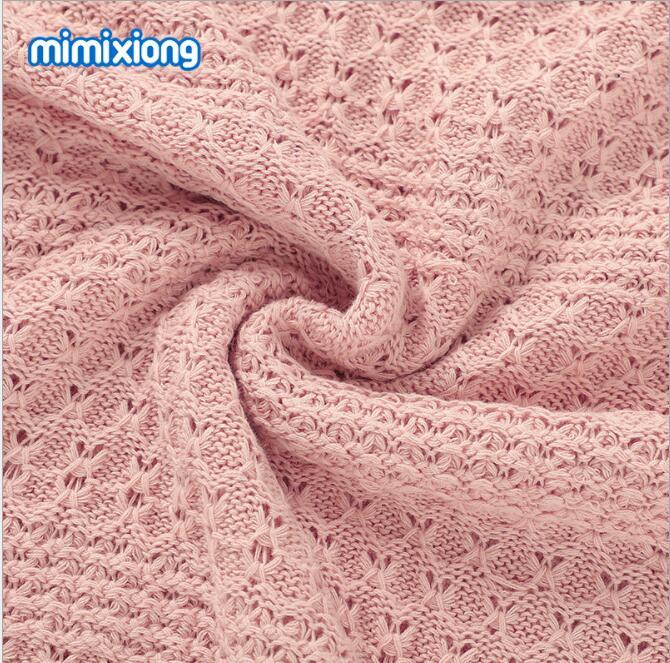 ブランケット かわいい赤ちゃん用編み毛布 子供膝掛け 綿素材