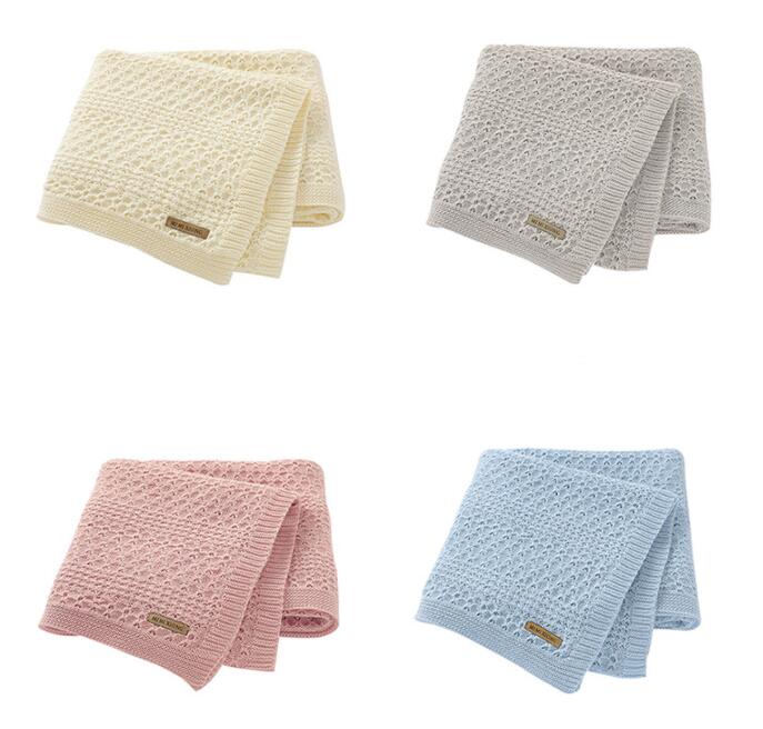 ブランケット かわいい赤ちゃん用編み毛布 子供膝掛け 綿素材