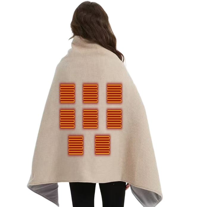 電気ブランケット３段階温度調整着る毛布ひざ掛け