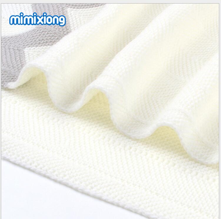 ブランケット かわいい波模様編み毛布 赤ちゃん子供用ひざ掛け