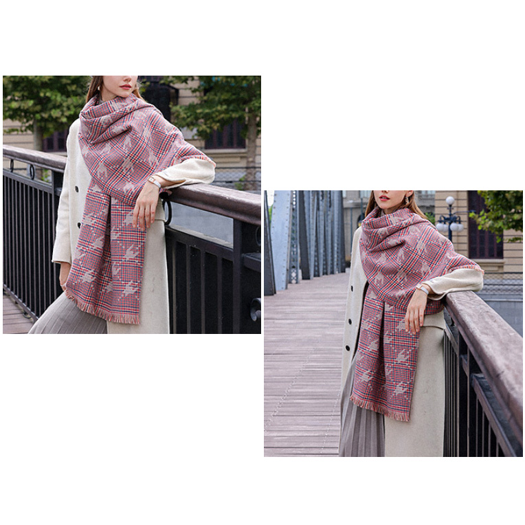 ブランケット 大判ストール ひざ掛け 肩掛け チェック柄 冷房対策