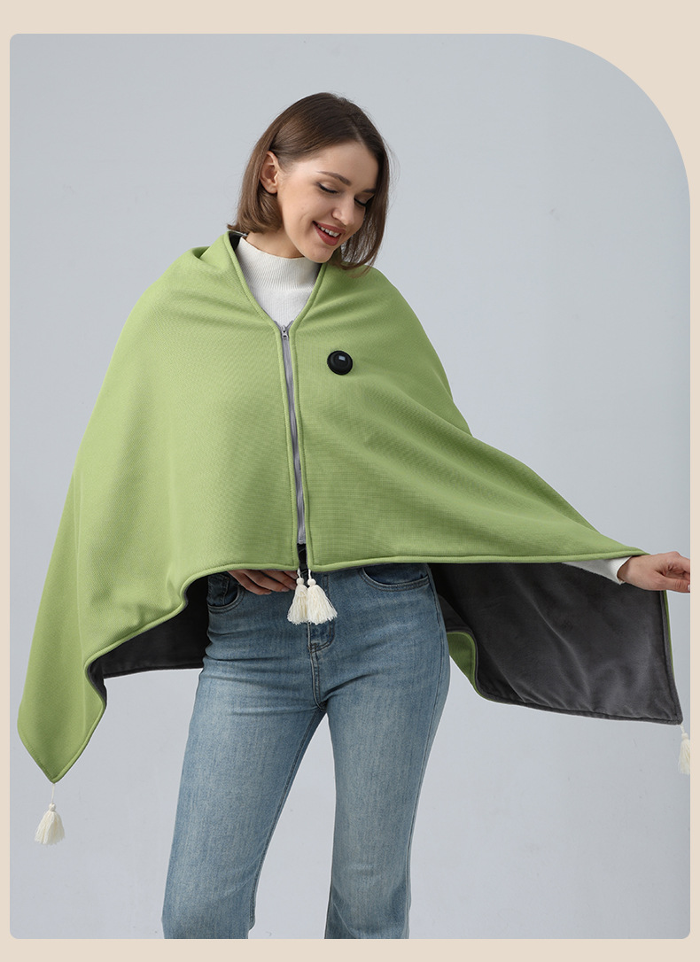 電気毛布 着用式 温度調整 洗える電気ブランケット