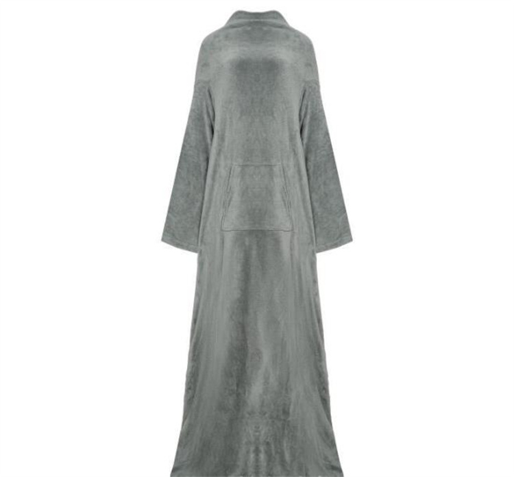 ブランケット 着る毛布 袖付き ロング丈 多機能 暖かい テレビ鑑賞用