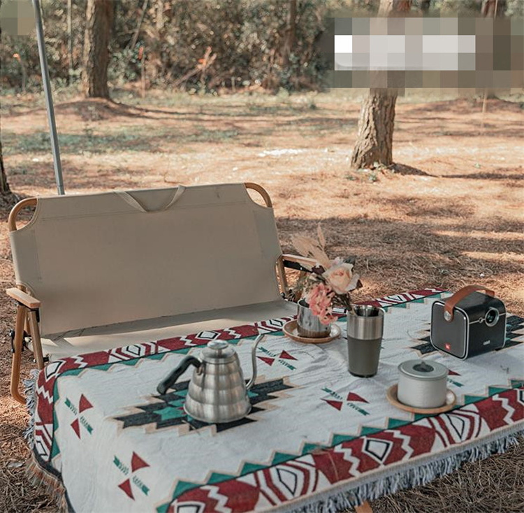 アウトドア多機能ブランケット キャンプ昼寝用綿毛布