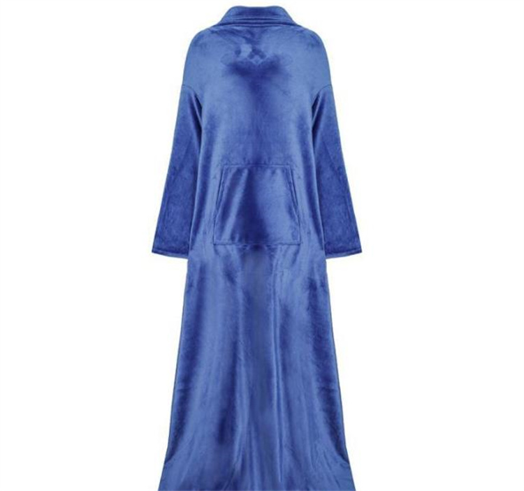 ブランケット 着る毛布 袖付き ロング丈 多機能 暖かい テレビ鑑賞用