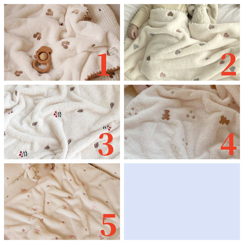 かわいい秋冬新作ベビー掛け布団ふわふわ新生児ブランケット