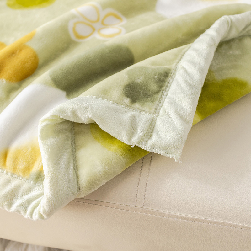 ブランケット 花とうさぎの可愛らしい暖かいふわふわブランケット