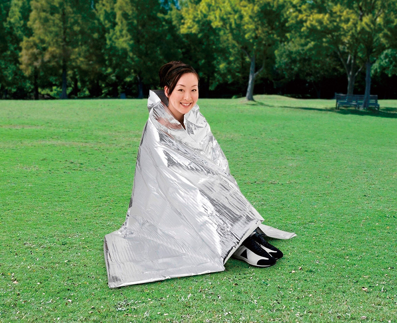 アウトドア非常用保温防風ブランケット軽量