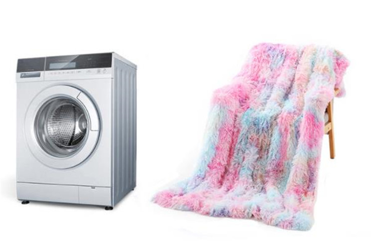 ソファ用ふわふわ毛足長ブランケット冬用二層構造贈り物