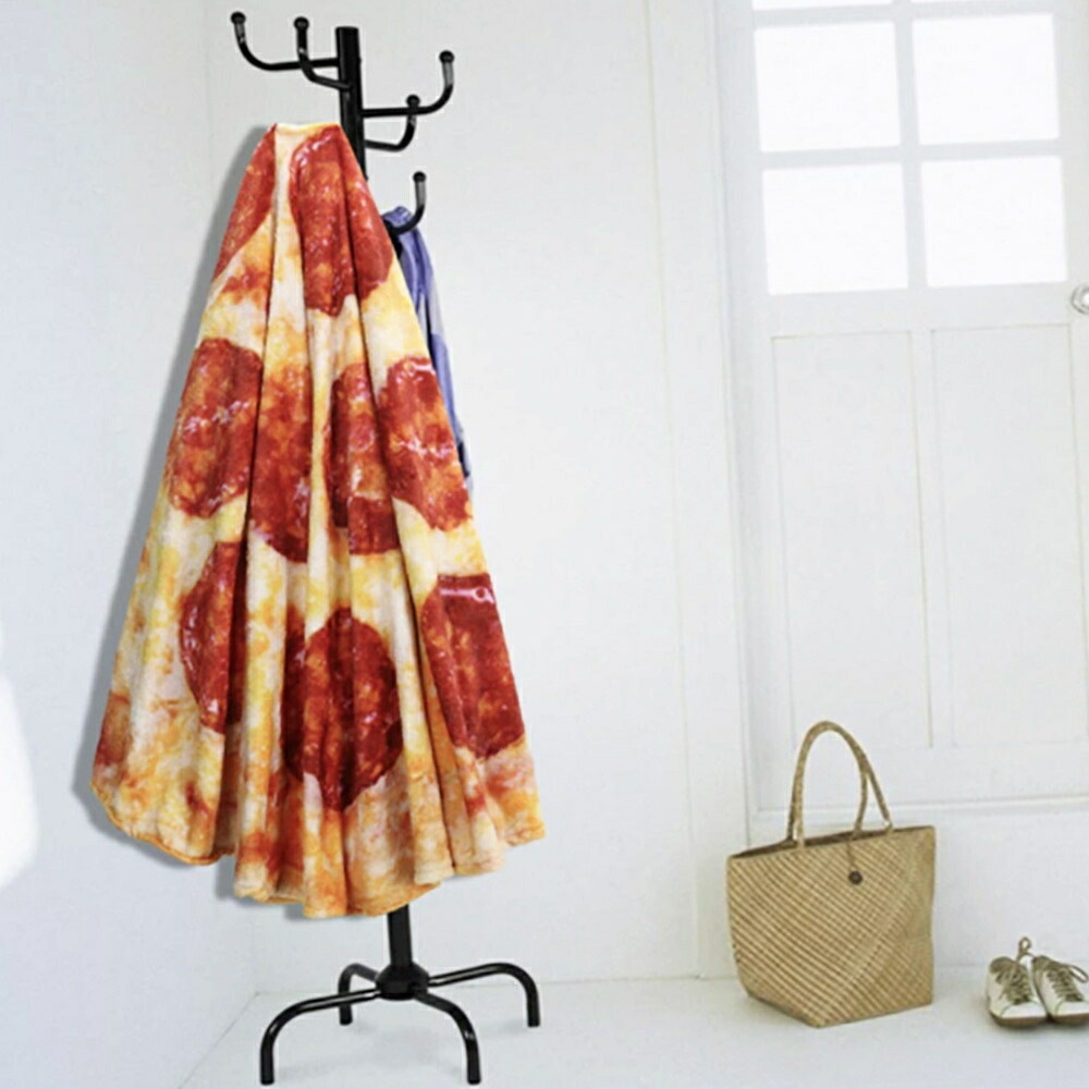 ピザ柄ブランケット 特大 150cm サラミ ミックス 2種類選択