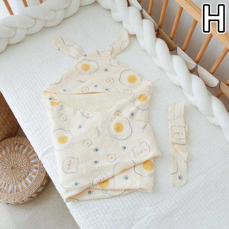 かわいい赤ちゃん用おくるみ薄手綿ガーゼブランケット