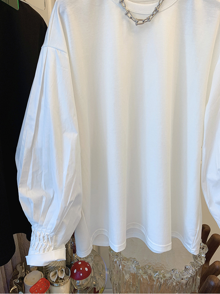 白ブラウス シャツ 長袖 体型カバー おしゃれ 韓国風 レディース