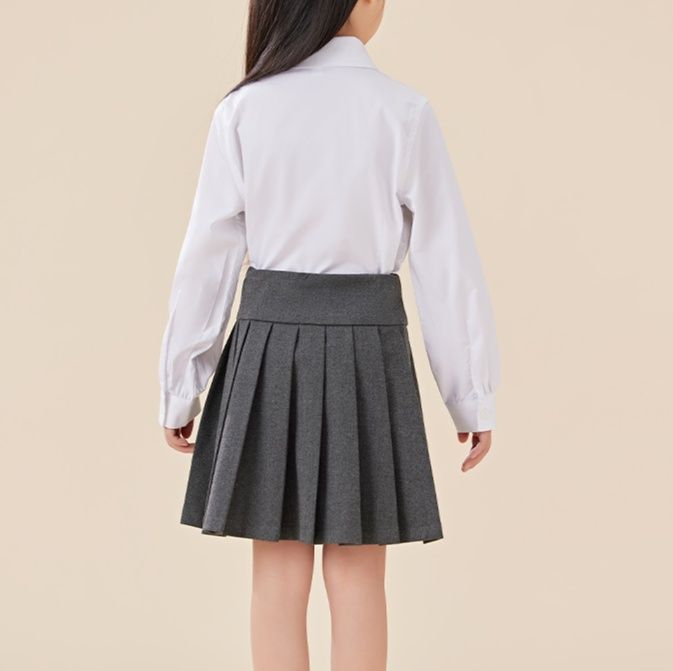 白ブラウス 子供用丸襟フォーマルブラウス