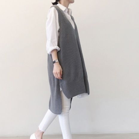 白ブラウス 洗練ゆったりシルエットチュニック
